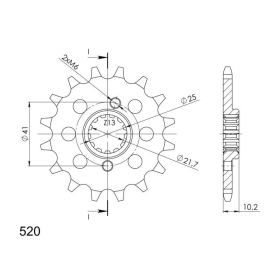 Supersprox / JT Front sprocket 308.16 16t