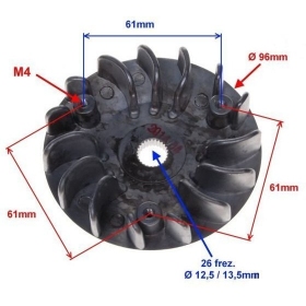 Front variator pulley SUZUKI / MORINI 50-100cc 2T