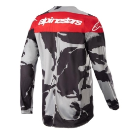 Alpinestars off road marškinėliai Racer Tactical Camo/raudona