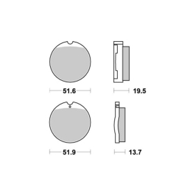 Sbs Brakepads 501HF Ceramic HONDA