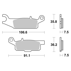 Sbs Brakepads 849SI Sintered Offroad YAMAHA