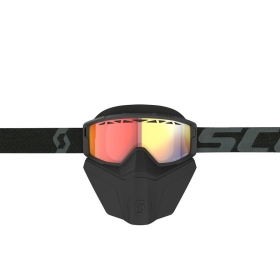 Scott Goggle Primal Safari Facemask LS black ls red chrome