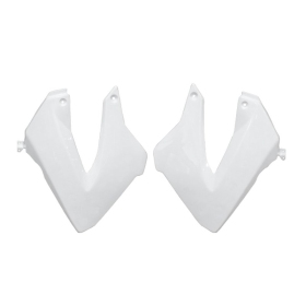 Front side cover kit White Tec-X Derbi Senda R / SM / Gilera RCR / SMT 50cc 00-10 2pcs