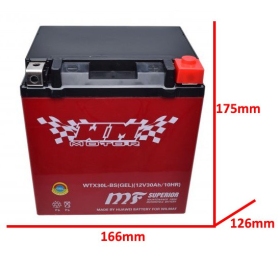 Battery WTX30L-BS / YTX30L-BS (IGEL) 12V / 8Ah