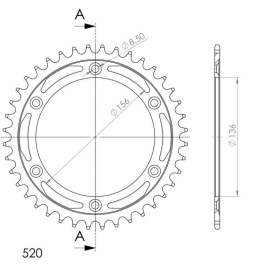 Supersprox Steel Rear sprocket Black 41t