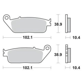 Sbs stabdžių trinkelės 181MS Maxi Sinter YAMAHA