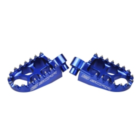 Scar footpegs Yamaha Blue