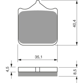 GOLDFREN Brake Pads 304 S3 BMW / Triumph