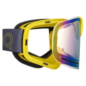 AMOQ Vision Vent+ Magnetic Motocross / Snow Goggles Racing Yellow (Red Mirror)