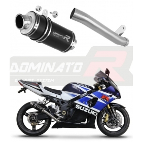 Exhaust kit Dominator GP1 BLACK SUZUKI GSX-R 1000 K1-K4 2001-2004