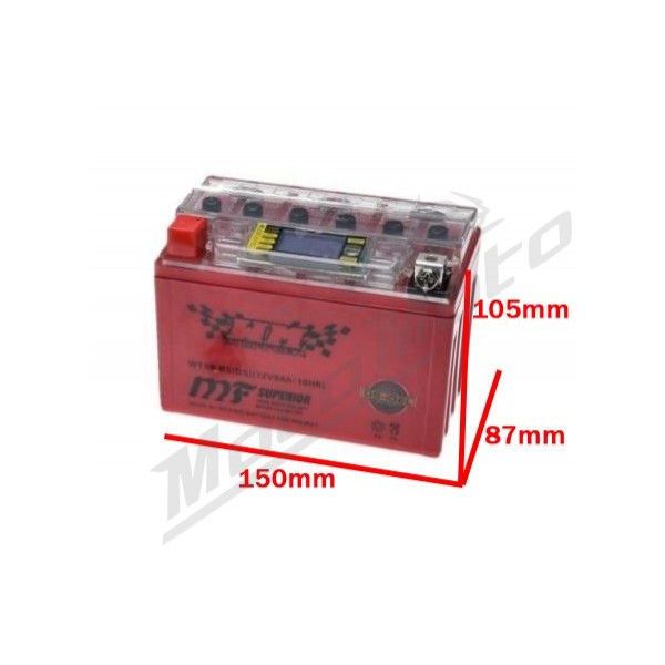 Battery WTX9-BS / YTX9-BS (IGEL) 12V / 8Ah - MotoMoto
