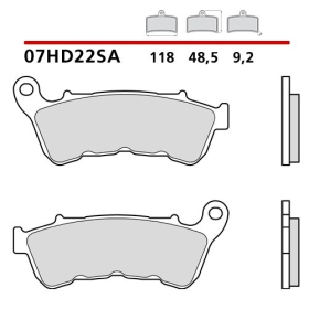 Brembo Brakepads Sintered Front Road HARLEY DAVIDSON	