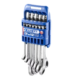 EXPERT set of 12 ratchet combination wrenches