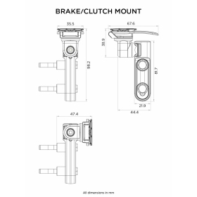 Quad Lock Motorcycle Brake / Clutch Lever Mout