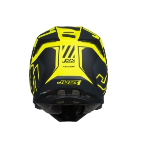 Helmet Just1 J-22 F Junior Falcon Titanium/Black/Fluo Yellow 