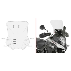  Givi Windshield, transparent SUZUKI DL650 17-22