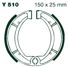 AIR Brake Shoes Yamaha XT / YZ 150x25mm