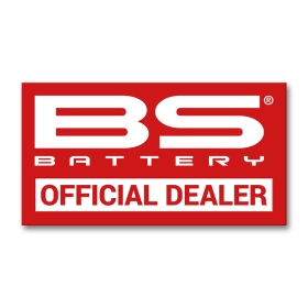 BS BATTERY oficialus pardavėjo lipdukas - 70x130mm