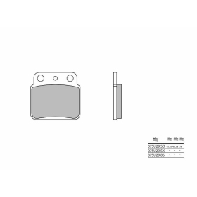 BREMBO Off-Road Sintered Metal Brake pads ARCTIC CAT / HYOSUNG / KAWASAKI / SUZUKI 250-500cc 1985-2018