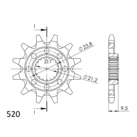 Supersprox Front Sprocket z12