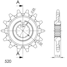 Supersprox Front Sprocket 192-14.1