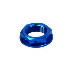 SCAR Steering Stem Nut Kawasaki D-TRACKER, KLX, KX/ Suzuki RM/ Yamaha TT-R, XT, XTZ, YZ 50/250cc 89-24 Blue