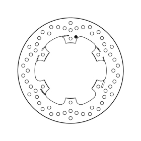 Brembo Serie Oro rear brakedisc Yamaha DT / TDR / TT / WR / YZ