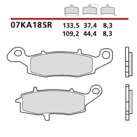 Brembo Brakepads Carbon-Ceramic Racing Front KAWASAKI / SUZUKI 