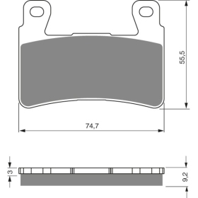 GOLDFREN Brake Pads 279 S3 HARLEY-DAVIDSON / Honda / Hyosung