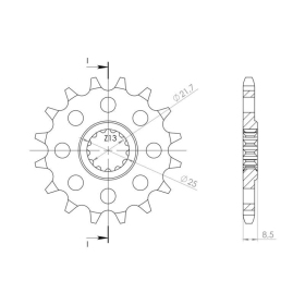 Supersprox Front sprocket 1537.14 14t