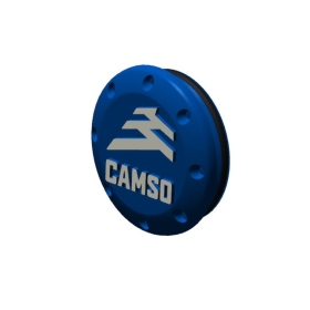 Camso hub axle cap blue