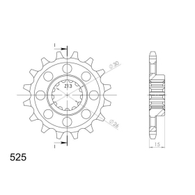 Supersprox / JT Front sprocket 404.16 16t