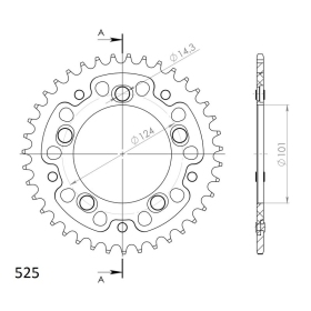 Supersprox Stealth Rear sprocket Orange 