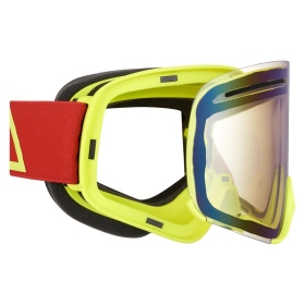 AMOQ Vision Vent+ Magnetic Motocross / Snow Goggles Red-HiVis (Mirrorred Lens)