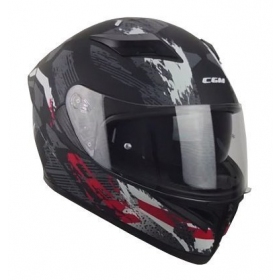 CGM 316X SPEED SPRAY Black / Red Matte Full Face Helmet