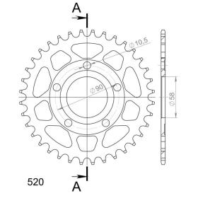 Supersprox Rear sprocket 604.38