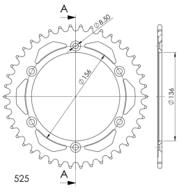 Supersprox / JT Rear sprocket 1791.43 43t