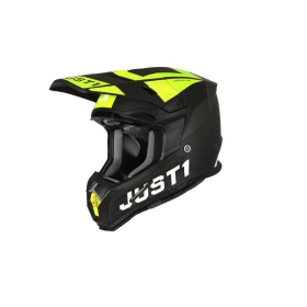 Helmet Just1 J-22 C Junior Adrenaline Black/Fluo Yellow/Carbon Matt 