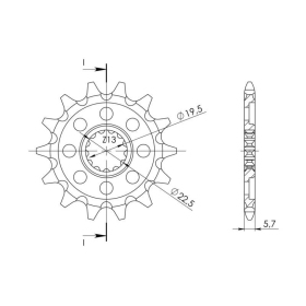 Supersprox / JT Front sprocket 825.13 SC 13t