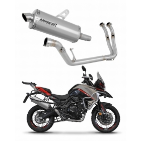 Benelli TRK 702 / TRK 702X 2023 - 2024 Full Exhaust System Collector Silencer Titanium P7 + dB killer