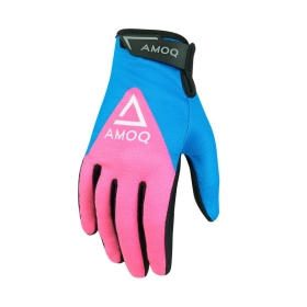 AMOQ Ascent V2 Textile Gloves Sky Blue / Pink