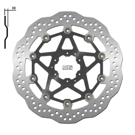 NG BRAKES 1643XG Wave Floating Brake Disc HONDA CRF 1000 16-19