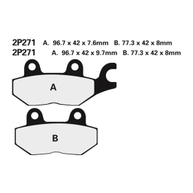 NISSIN Brake pads Yamaha FJ / FZR / TRX / XJR / XVZ 87-00