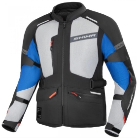 SHIMA ALPHA textile jacket black / blue