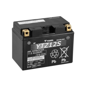 YUASA W/C Battery Maintenance Free Factory Activated - YTZ12S 12V 11Ah