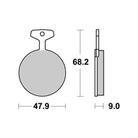 Sbs Brakepads 504HF Ceramic YAMAHA