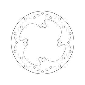 BREMBO Serie Oro Round Fixed Brake Disc rear ​​​​​​​KAWASAKI KLX / KX / SUZUKI RM-Z 125-450cc 2003-2023