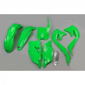 UFO Plastic Kit Neon Green Kawasaki KX450 2019-2024