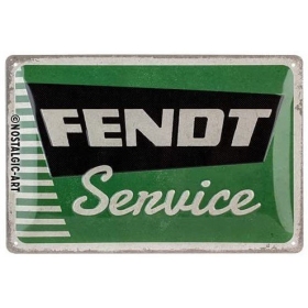 Metal tin sign FENDT SERVICE 20x30