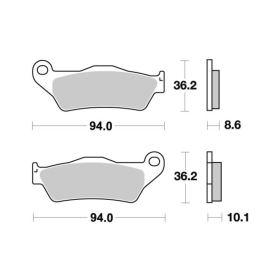  Sbs Brakepads 742HF Ceramic BMW